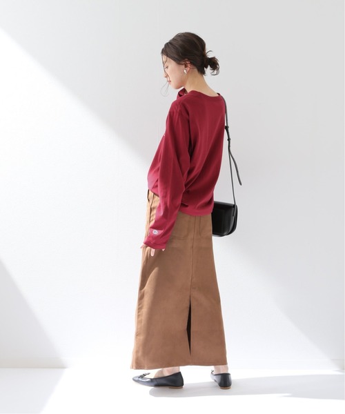 SLOBE IENA（スローブイエナ）の「【Champion / チャンピオン】 ロゴカットソー【洗濯機洗い可】◆（Tシャツ/カットソー・レディース・ホワイト/ブラウン/レッド・FREE）」の12枚目の写真