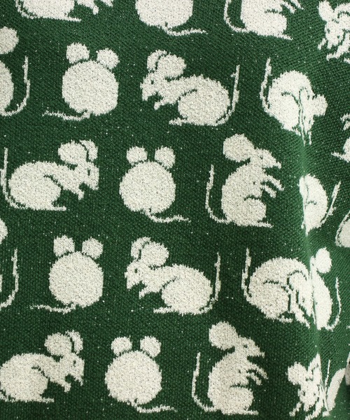 didizizi(ディディジジ)の「ネズミポーズPO(ニット/セーター・レディース・ピンク/グリーン・FREE)」の12枚目の写真