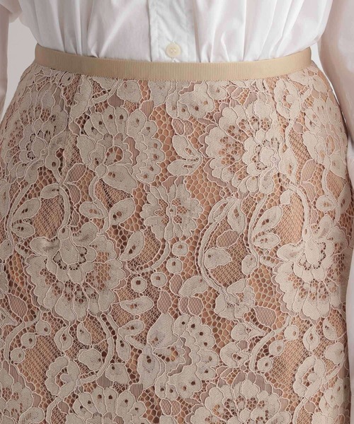 Andemiu（アンデミュウ）の「ペンシルレーススカート217169（スカート・レディース・ブラウン/ベージュ/ブルー・S/M）」の5枚目の写真