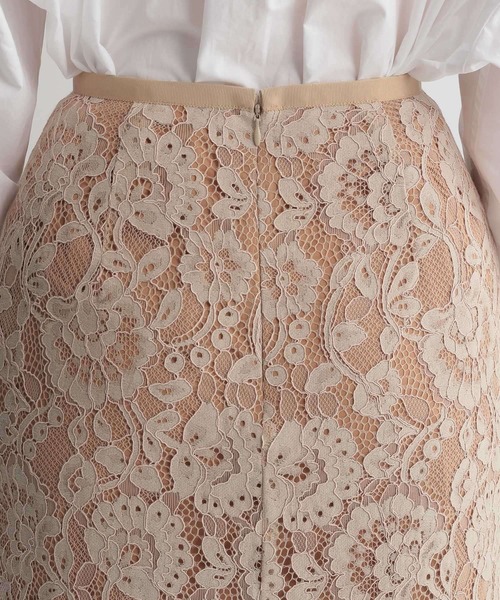 Andemiu（アンデミュウ）の「ペンシルレーススカート217169（スカート・レディース・ブラウン/ベージュ/ブルー・S/M）」の11枚目の写真