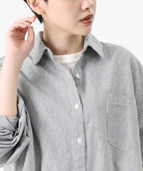 HONEYSUCKLE ROSE(ハニーサックルローズ)の「【HONEYSUCKLE ROSE】ボリュームシャツ(シャツ/ブラウス・レディース・ホワイト/ブルー・M/L)」の13枚目の写真