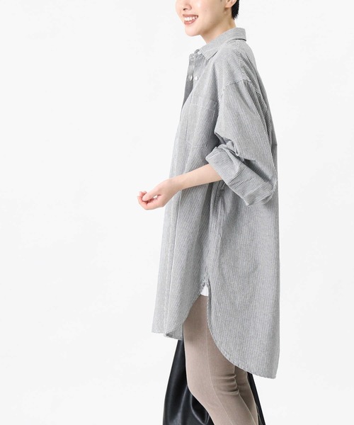 HONEYSUCKLE ROSE(ハニーサックルローズ)の「【HONEYSUCKLE ROSE】ボリュームシャツ(シャツ/ブラウス・レディース・ホワイト/ブルー・M/L)」の14枚目の写真