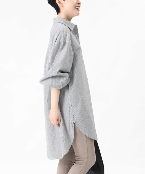 HONEYSUCKLE ROSE(ハニーサックルローズ)の「【HONEYSUCKLE ROSE】ボリュームシャツ(シャツ/ブラウス・レディース・ホワイト/ブルー・M/L)」の16枚目の写真