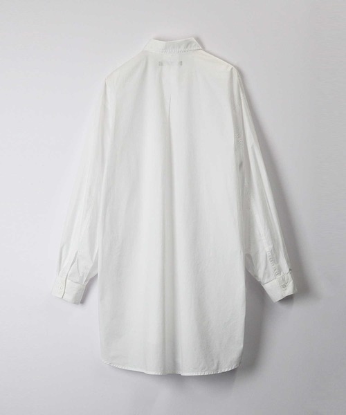 HONEYSUCKLE ROSE(ハニーサックルローズ)の「【HONEYSUCKLE ROSE】ボリュームシャツ(シャツ/ブラウス・レディース・ホワイト/ブルー・M/L)」の5枚目の写真