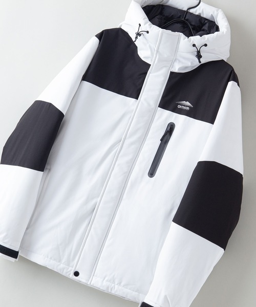 OUTDOOR PRODUCTS(アウトドアプロダクツ)の「撥水防風ストレッチ耐水圧10000mm切替中綿フードジャケット(ブルゾン・メンズ・ホワイト/カーキ/アーミー/ダークベージュ/ブラック/ネイビー/アイボリー・XX-LARGE/SMALL/LARGE/X-LARGE/XXX-LARGE/MEDIUM)」の3枚目の写真