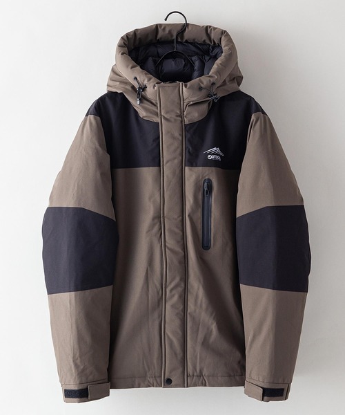 OUTDOOR PRODUCTS(アウトドアプロダクツ)の「撥水防風ストレッチ耐水圧10000mm切替中綿フードジャケット(ブルゾン・メンズ・ホワイト/カーキ/アーミー/ダークベージュ/ブラック/ネイビー/アイボリー・XX-LARGE/SMALL/LARGE/X-LARGE/XXX-LARGE/MEDIUM)」の11枚目の写真