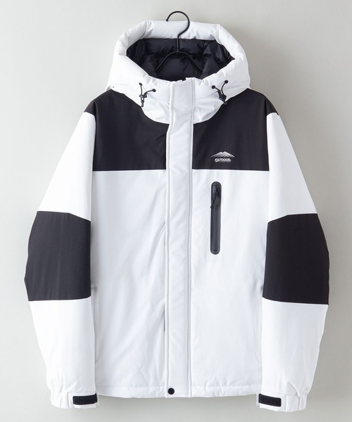 OUTDOOR PRODUCTS(アウトドアプロダクツ)の「撥水防風ストレッチ耐水圧10000mm切替中綿フードジャケット(ブルゾン・メンズ・ホワイト/カーキ/アーミー/ダークベージュ/ブラック/ネイビー/アイボリー・XX-LARGE/SMALL/LARGE/X-LARGE/XXX-LARGE/MEDIUM)」の22枚目の写真