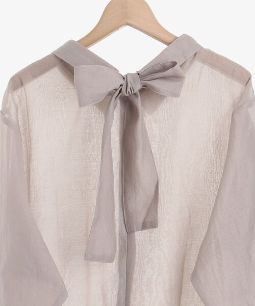 MAJESTIC LEGON（マジェスティックレゴン）の「タンクセットエアリーシャツ（シャツ/ブラウス・レディース・ブラック/グレー/アイボリー・MEDIUM）」の17枚目の写真