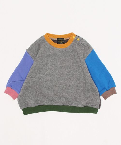 Life Support Products（ライフサポートプロダクツ）の「カラームジワイドトレーナー（80～150cm）（スウェット・キッズ・ホワイト/ピンク/ブルー/グリーン/マスタード/ホワイト系その他/杢グレー/グレー系その他/グリーン系その他/チャコール・90/100/110/120/80/130/95/140/150）」の4枚目の写真
