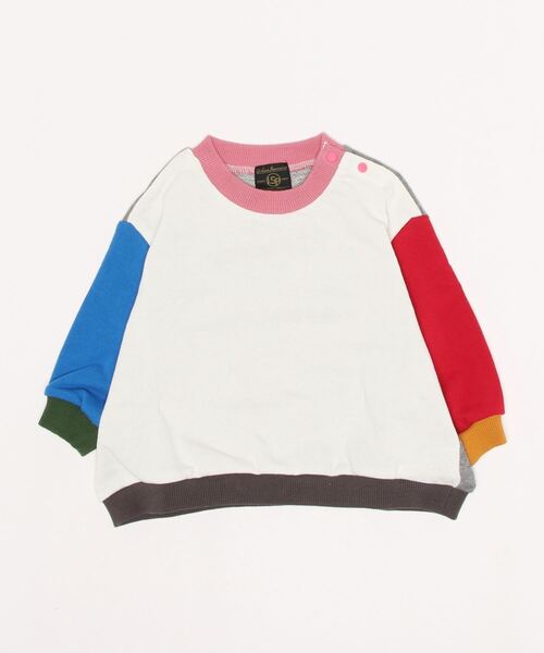 Life Support Products（ライフサポートプロダクツ）の「カラームジワイドトレーナー（80～150cm）（スウェット・キッズ・ホワイト/ピンク/ブルー/グリーン/マスタード/ホワイト系その他/杢グレー/グレー系その他/グリーン系その他/チャコール・90/100/110/120/80/130/95/140/150）」の16枚目の写真