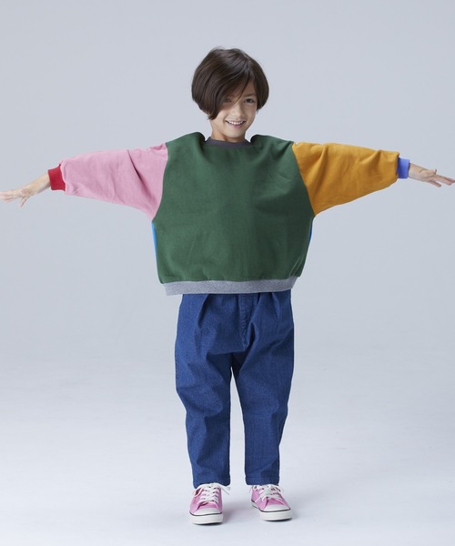 Life Support Products（ライフサポートプロダクツ）の「カラームジワイドトレーナー（80～150cm）（スウェット・キッズ・ホワイト/ピンク/ブルー/グリーン/マスタード/ホワイト系その他/杢グレー/グレー系その他/グリーン系その他/チャコール・90/100/110/120/80/130/95/140/150）」の19枚目の写真