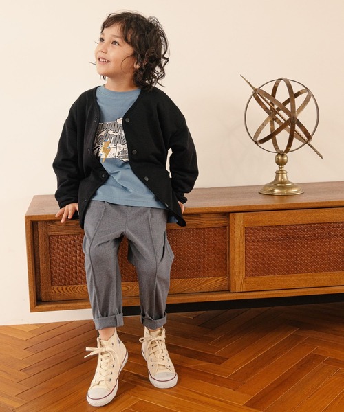 GLOBAL WORK（グローバルワーク）の「【キッズ】イージーDRY／カットカーデ/215983（カーディガン/ボレロ・キッズ・ブラック/グレー・100cm/120cm/160cm/150cm/130cm/140cm/110cm）」の15枚目の写真