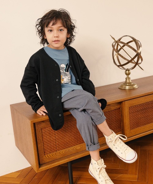 GLOBAL WORK（グローバルワーク）の「【キッズ】イージーDRY／カットカーデ/215983（カーディガン/ボレロ・キッズ・ブラック/グレー・100cm/120cm/160cm/150cm/130cm/140cm/110cm）」の14枚目の写真