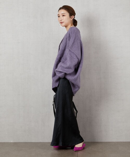 FREAK'S STORE（フリークスストア）の「▽【WEB限定】サテンマーメイドスカート（スカート・レディース・ゴールド/ブラック/ブラウン/グリーン・ﾌﾘ-）」の7枚目の写真