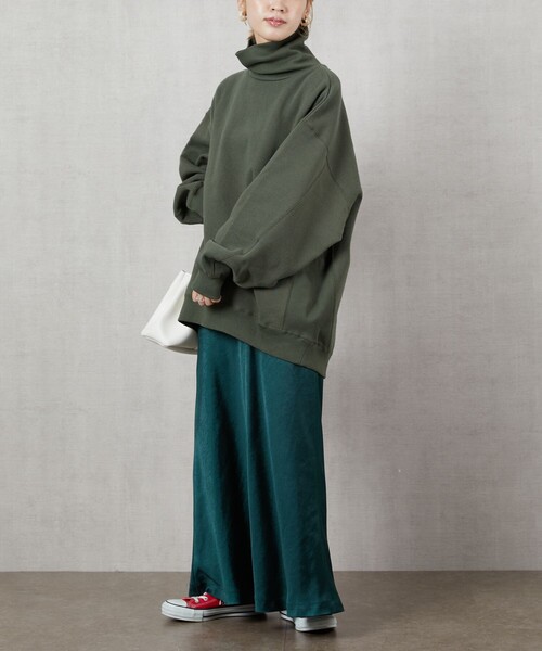 FREAK'S STORE（フリークスストア）の「▽【WEB限定】サテンマーメイドスカート（スカート・レディース・ゴールド/ブラック/ブラウン/グリーン・ﾌﾘ-）」の8枚目の写真