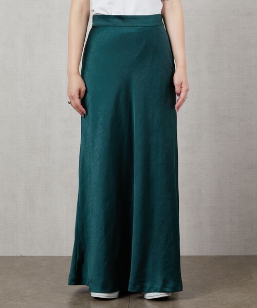 FREAK'S STORE（フリークスストア）の「▽【WEB限定】サテンマーメイドスカート（スカート・レディース・ゴールド/ブラック/ブラウン/グリーン・ﾌﾘ-）」の12枚目の写真