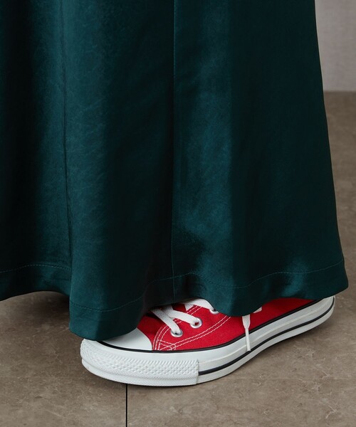 FREAK'S STORE（フリークスストア）の「▽【WEB限定】サテンマーメイドスカート（スカート・レディース・ゴールド/ブラック/ブラウン/グリーン・ﾌﾘ-）」の9枚目の写真