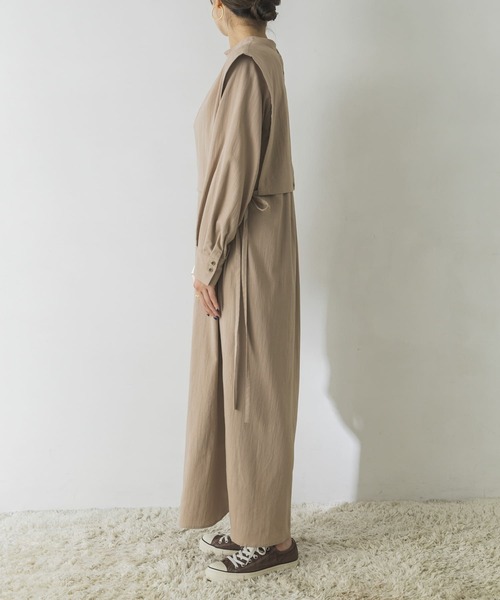 URBAN RESEARCH（アーバンリサーチ）の「【低身長向け36サイズあり】レイヤードシャツワンピース（ワンピース・レディース・ブラック/オフホワイト/ブルー/モカ・38/36）」の22枚目の写真