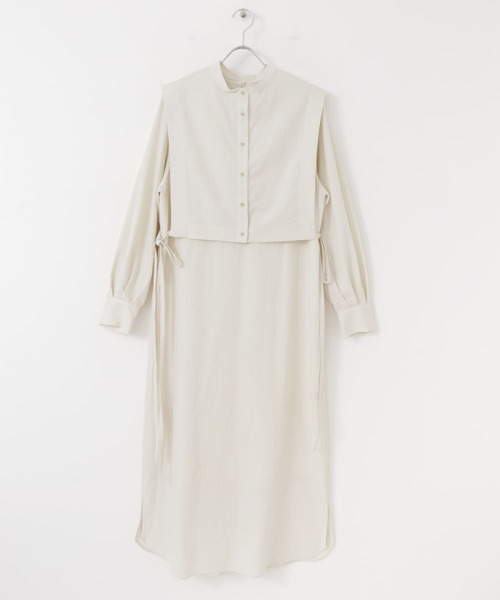 URBAN RESEARCH（アーバンリサーチ）の「【低身長向け36サイズあり】レイヤードシャツワンピース（ワンピース・レディース・ブラック/オフホワイト/ブルー/モカ・38/36）」の20枚目の写真