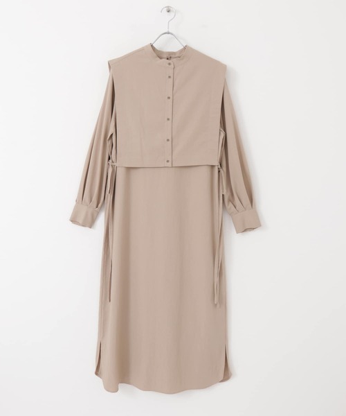 URBAN RESEARCH（アーバンリサーチ）の「【低身長向け36サイズあり】レイヤードシャツワンピース（ワンピース・レディース・ブラック/オフホワイト/ブルー/モカ・38/36）」の19枚目の写真