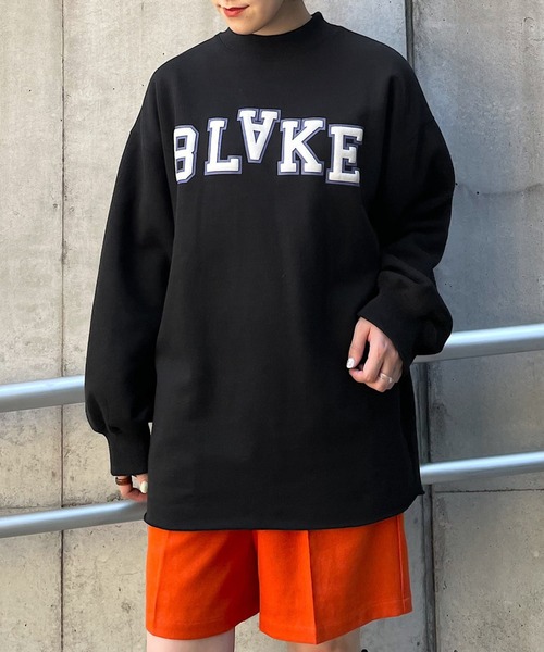 PAGEBOY（ページボーイ）の「カレッジロゴウラケプルオーバー（スウェット・レディース・ライトグレー/ブラック/オレンジ・FREE）」の4枚目の写真