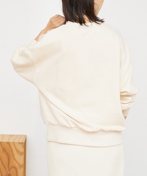 BONbazaar（ボンバザール）の「裏毛プリントスウェット（スウェット・レディース・チャコールグレー/アイボリー/レッド・FREE）」の16枚目の写真