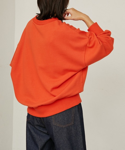 BONbazaar（ボンバザール）の「裏毛プリントスウェット（スウェット・レディース・チャコールグレー/アイボリー/レッド・FREE）」の14枚目の写真