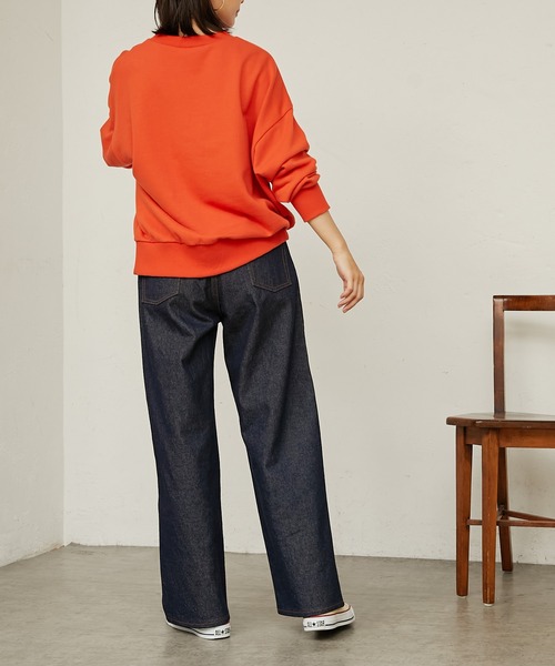 BONbazaar（ボンバザール）の「裏毛プリントスウェット（スウェット・レディース・チャコールグレー/アイボリー/レッド・FREE）」の10枚目の写真