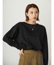 NICOLE white | エンボスプリントTEE(Tシャツ/カットソー)