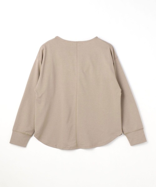 NICOLE white(ニコルホワイト)の「エンボスプリントTEE(Tシャツ/カットソー・レディース・オフホワイト/ライトグレー/ブラック・FREE)」の4枚目の写真