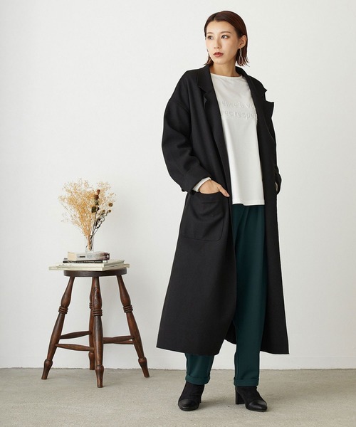 NICOLE white(ニコルホワイト)の「エンボスプリントTEE(Tシャツ/カットソー・レディース・オフホワイト/ライトグレー/ブラック・FREE)」の12枚目の写真