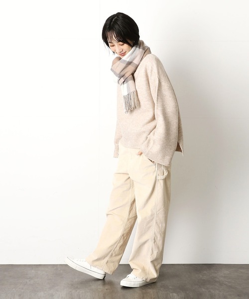 Purple&Yellow（パープルアンドイエロー）の「チェックストール（ストール/ショール・メンズ・ベージュ・FREE）」の3枚目の写真