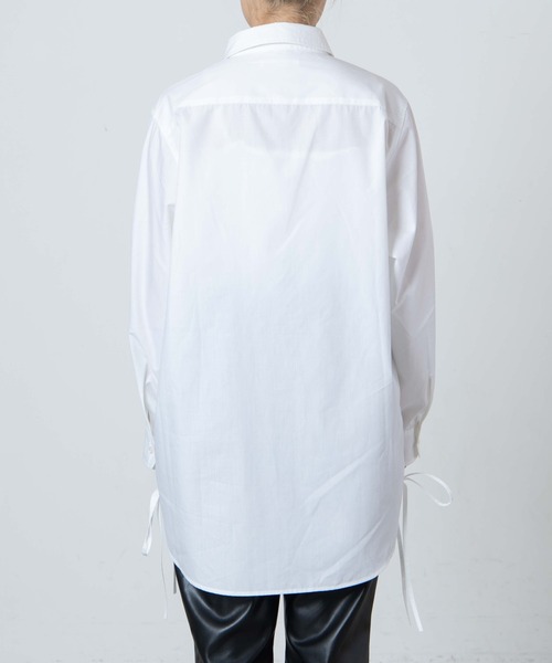 DuKKah(デュカ)の「Dukkah/【低身長向け】サイドリボンルーズシャツ(シャツ/ブラウス・レディース・ホワイト/ブルー系その他4・X-SMALL)」の16枚目の写真