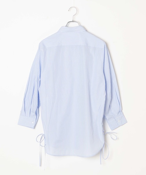 DuKKah(デュカ)の「Dukkah/【低身長向け】サイドリボンルーズシャツ(シャツ/ブラウス・レディース・ホワイト/ブルー系その他4・X-SMALL)」の12枚目の写真