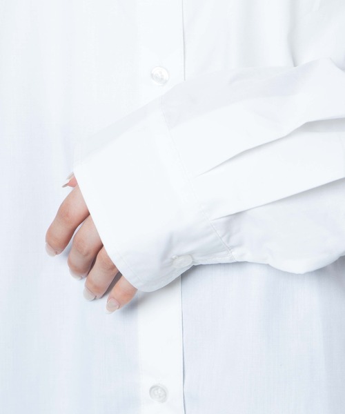 DuKKah(デュカ)の「Dukkah/【低身長向け】サイドリボンルーズシャツ(シャツ/ブラウス・レディース・ホワイト/ブルー系その他4・X-SMALL)」の21枚目の写真