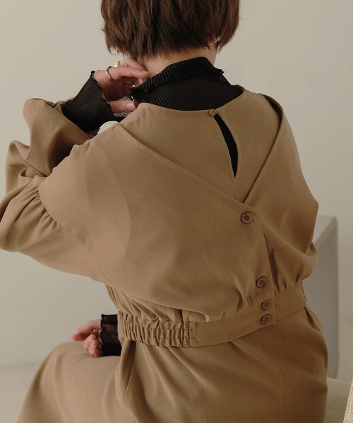 Bab（バブ）の「【WEB限定】5wayセットアップワンピース（ワンピース・レディース・ベージュ/ブラウン/カーキ・M）」の8枚目の写真