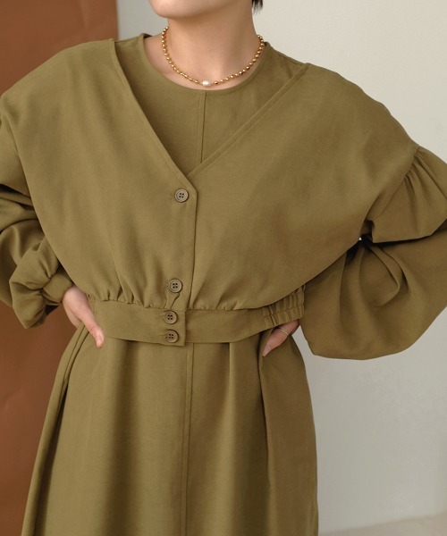 Bab（バブ）の「【WEB限定】5wayセットアップワンピース（ワンピース・レディース・ベージュ/ブラウン/カーキ・M）」の10枚目の写真