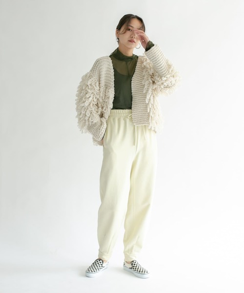 KBF(ケイビーエフ)の「フィラメントスウェットパンツ(その他パンツ・レディース・イエロー/パープル系その他/オフホワイト・ONE)」の19枚目の写真