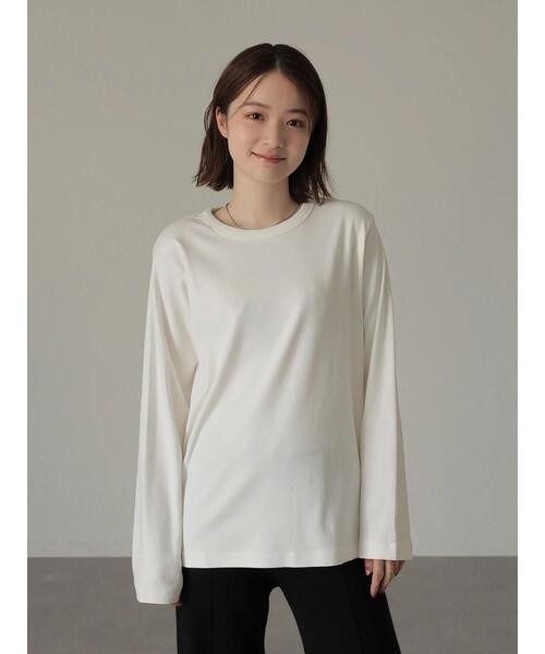 AMERICAN HOLIC（アメリカンホリック）の「クルーネックベーシックカットプルオーバー（Tシャツ/カットソー・レディース・オフホワイト/ブラック/モカ/その他7・S/M/L）」の11枚目の写真