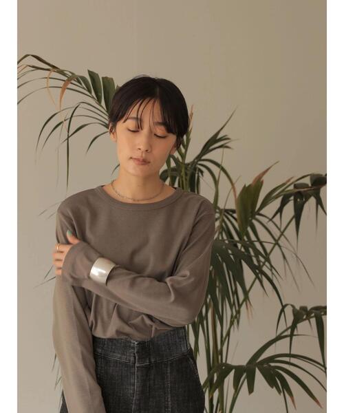 AMERICAN HOLIC（アメリカンホリック）の「クルーネックベーシックカットプルオーバー（Tシャツ/カットソー・レディース・オフホワイト/ブラック/モカ/その他7・S/M/L）」の13枚目の写真