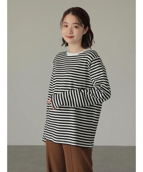 AMERICAN HOLIC（アメリカンホリック）の「クルーネックベーシックカットプルオーバー（Tシャツ/カットソー・レディース・オフホワイト/ブラック/モカ/その他7・S/M/L）」の14枚目の写真