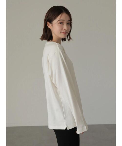 AMERICAN HOLIC（アメリカンホリック）の「クルーネックベーシックカットプルオーバー（Tシャツ/カットソー・レディース・オフホワイト/ブラック/モカ/その他7・S/M/L）」の15枚目の写真