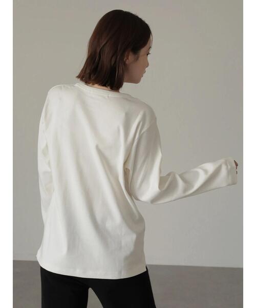 AMERICAN HOLIC（アメリカンホリック）の「クルーネックベーシックカットプルオーバー（Tシャツ/カットソー・レディース・オフホワイト/ブラック/モカ/その他7・S/M/L）」の16枚目の写真