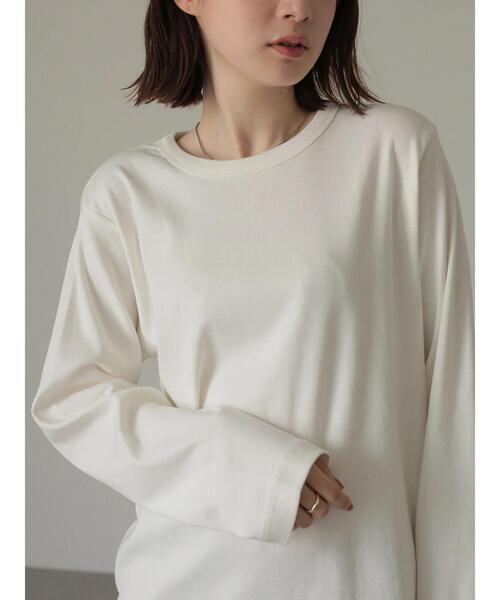 AMERICAN HOLIC（アメリカンホリック）の「クルーネックベーシックカットプルオーバー（Tシャツ/カットソー・レディース・オフホワイト/ブラック/モカ/その他7・S/M/L）」の17枚目の写真