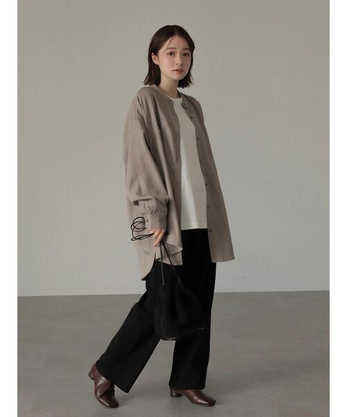 AMERICAN HOLIC（アメリカンホリック）の「クルーネックベーシックカットプルオーバー（Tシャツ/カットソー・レディース・オフホワイト/ブラック/モカ/その他7・S/M/L）」の19枚目の写真