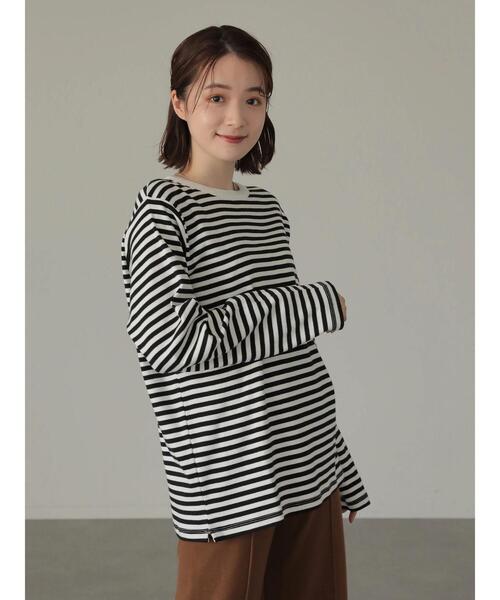 AMERICAN HOLIC（アメリカンホリック）の「クルーネックベーシックカットプルオーバー（Tシャツ/カットソー・レディース・オフホワイト/ブラック/モカ/その他7・S/M/L）」の20枚目の写真