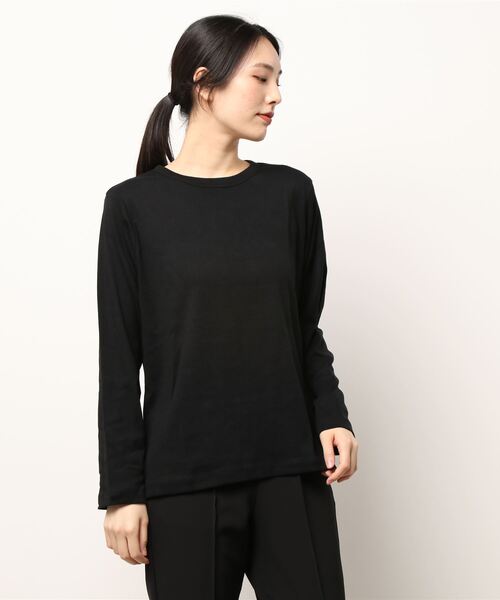 AMERICAN HOLIC（アメリカンホリック）の「クルーネックベーシックカットプルオーバー（Tシャツ/カットソー・レディース・オフホワイト/ブラック/モカ/その他7・S/M/L）」の7枚目の写真