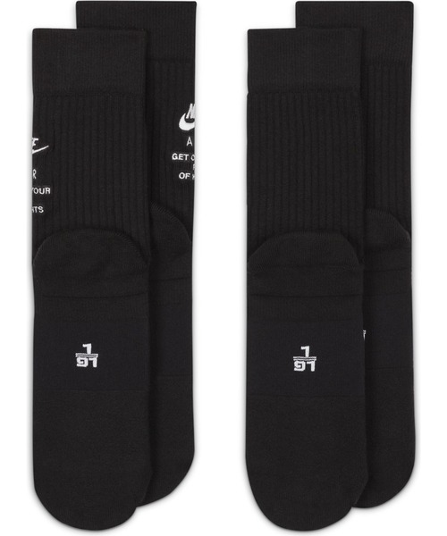 NIKE（ナイキ）の「NIKE /ナイキ/UNISEX CREW SOCKS（ソックス/靴下・メンズ・ブラック/ホワイト・FREE）」の8枚目の写真