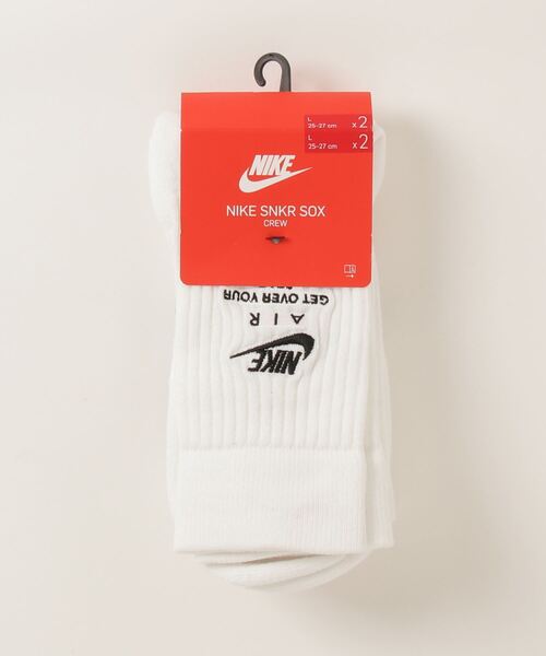 NIKE（ナイキ）の「NIKE /ナイキ/UNISEX CREW SOCKS（ソックス/靴下・メンズ・ブラック/ホワイト・FREE）」の7枚目の写真