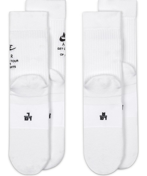 NIKE（ナイキ）の「NIKE /ナイキ/UNISEX CREW SOCKS（ソックス/靴下・メンズ・ブラック/ホワイト・FREE）」の4枚目の写真